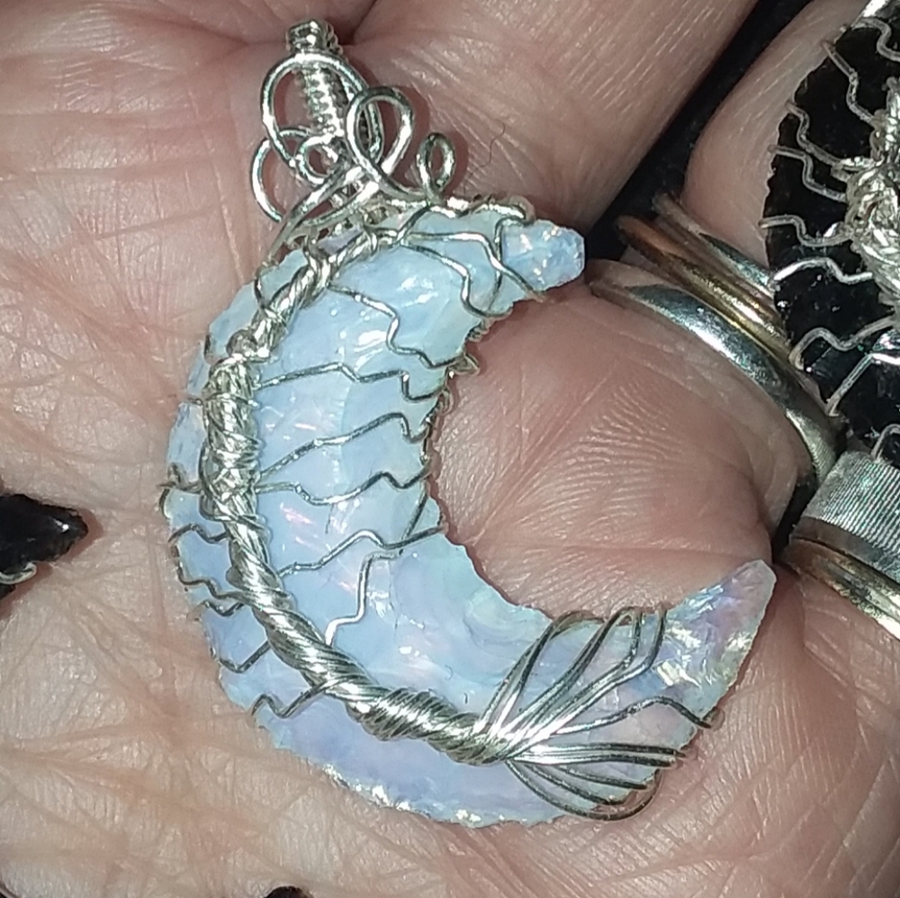 A crescent moon tree of life